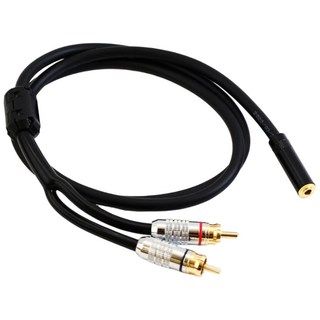 3.5mm母一分二RCA音頻線 W273, f, 1個