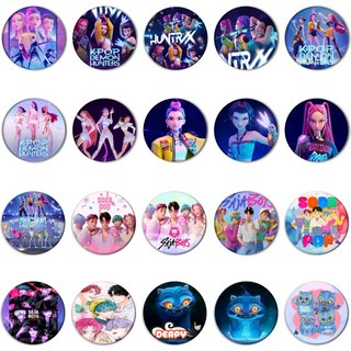 케이팝데몬헌터스 프리미엄 뱃지 20종 풀세트 케데헌 굿즈 설맞이 선물용 1개 단위 개별포장(대형 58mm), 20개, 혼합색상, 20개