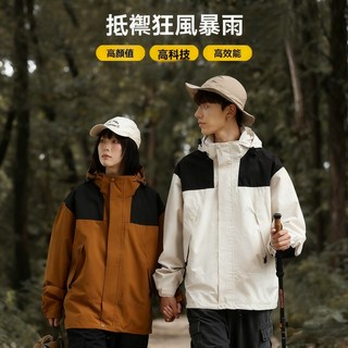 戶外衝鋒衣 男女同款 加厚防寒夾克外套，防風透氣耐磨風衣