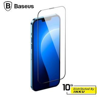 倍思 iPhone14 13 Pro Max 全螢幕晶瓷鋼化膜 高清防塵抗藍光防窺, 1個, 防窺(兩片裝),i14 Pro Max