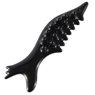 嚴選好物 陶瓷魚刮痧板 頭部刮痧板能量石 體雕盤 錦鯉面部刮痧工具 送布套, 1個, 【10個以上優惠價】不滿10個請勿下標