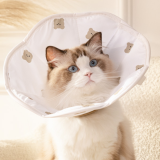 로멀리 반려동물 초경량 넥카라, 1개, 화이트