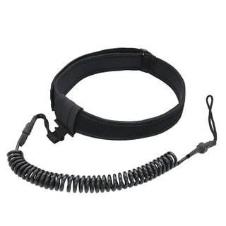 수중 스포츠용 하이드로포일 서핑 보드 허리 로프 서핑 가죽 끈 전기 서핑 보드 로프 6mm 직송, 01 Black