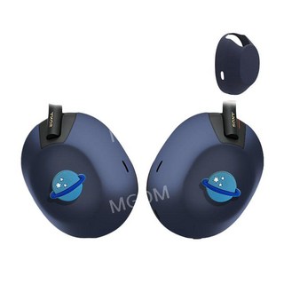 SONY 헤드폰 보호 호환 WH-1000XM6 XM5이어캡 커버 실리콘 무선 헤드셋 이어컵, 블루(행성), 1개