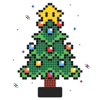 크리스마스 트리 디폼 블럭 LED 불빛 반짝이 대용량, 1개, 믹스