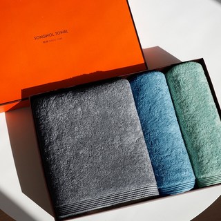 송월 몬테스 40수 220g 세면타월 2장 + 500g 바스타월 1장 선물세트, 1세트, 혼합 SET4