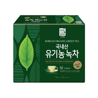 녹차원 국내산 유기농 녹차, 1개, 50개입, 1.2g