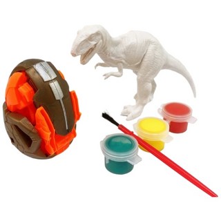 DIY彩繪恐龍3D變形恐龍蛋 /一卡入 塗鴉恐龍 空白恐龍教具 親子互動 兒童彩繪, 一卡入