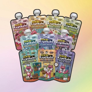 【沙發馬鈴薯】Keptbaby吃軟飯骨肉泥主食餐包 貓主食餐包 貓主食 肉泥, 1個, 吃軟飯(有蓋子款)起秋活游鮭 60g