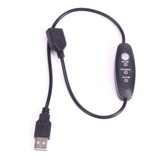 USB 온도 컨트롤러 히터 온도조절기 3 단 조절 가능 24W 5V-12V