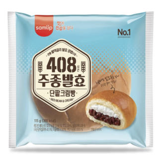 삼립 408시간 주종발효 단팥크림빵 115g 풍미 구수한맛, 2.3kg, 1박스