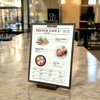 DND A4 클립보드 메뉴판 우드 안내판 카페 메뉴, 1개, A4 (월넛)