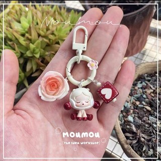 個性泡泡家 萌粒 Sp 掛件 汽車手機鑰匙扣 可愛情侶書包掛飾 新年禮物 包包掛件 手作 labubu 掛飾 鑰匙圈 吊飾 生日禮物, 1個, 尋夢者玫瑰1