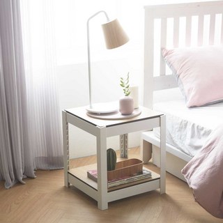 홈던트하우스 틈새 철제 선반 2단, 홈던트하우스 선반 600x300x900 2단 블랙