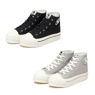 moz sweden 瑞典駝鹿 厚底高筒帆布餅乾鞋 冰晶灰款