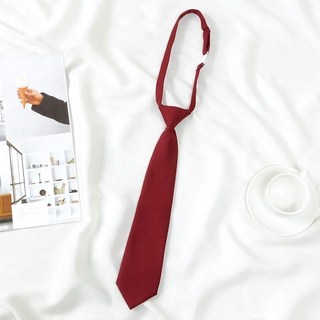 jk領帶學院風日系免打襯衫領結女學生裝飾復古懶人純色男生小領帶