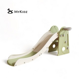 恐龍溜滑梯搖搖馬，封閉式樓梯設計，兒童室內溜滑梯，兒童節禮物首選，安全穩固，現貨速達, 1個, 綠色