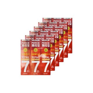 엘지 페리오 토탈7 치약 마일드 레몬민트 140g 3입6개, 6개
