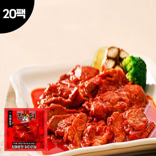 킹닭 킹매운맛 닭다리살 100g x 20팩 통닭다리살 통다리살 식단관리 닭다리 순살, 20개