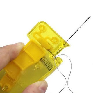 실꿰는도구 바늘귀 실끼우개 실끼우기 효자침, 옐로우, 1개