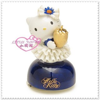 小花花日本精品 Hello Kitty 40週年抱小熊音樂盒 音樂鈴 療癒小物擺飾收藏(藍)50071005