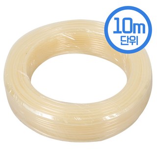 포스아트 고로쇠 무독성 호스 투명 6mm X 10M LA 릴 물 고압호스, 1개