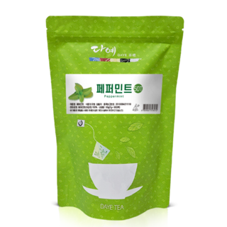 [본사직영] 다예 맛있는 100% 페퍼민트차 생분해 삼각티백, 50g, 50개입, 15개