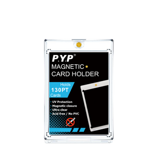 P.Y.P磁吸式卡片保護殼130PT標準尺寸，防紫外線透明卡磚，收藏卡片展示盒, 130PT透明, 1個