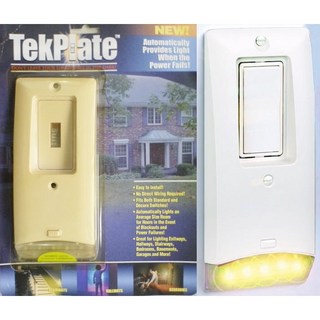 TekPlate 停電感應燈 緊急照明燈 應急燈手電筒 停電求生 住家 民宿 旅館 地震停電防災 緊急防火災消防設備, 1個