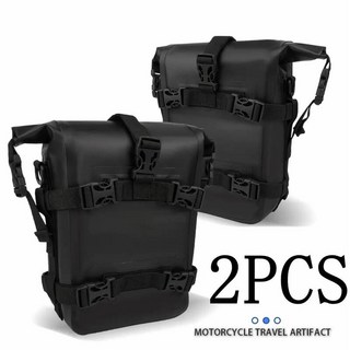 오토바이 프레임 크래시 바 방수 가방 범퍼 수리 도구 배치 BMW R1250GS R1250 GS ADV R 1250GS 어드벤처 GSA, 2x no logo black