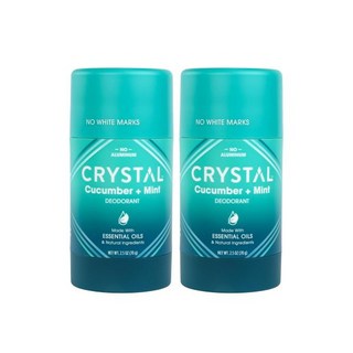 크리스탈 마그네슘 솔리드 스틱 천연 탈취제 남성 또는 여성을 위한 무자극 알루미늄 프리 안전하고 효과적으로 냄새 방지 베이킹 소다 프리 코코넛 + 바닐라 2.5온스, 1개, 70g