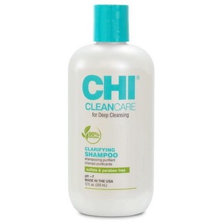 [미국수입 정품] CHI CleanCare 클라리파잉 샴푸 모발과 두피 딥 클렌징 축적 제거 및 모발 수분 복원 황산염 파라벤 동물 실험 없음 355ml(12온스) 2