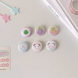 原創卡通可愛迷你徽章胸章 少女包包裝飾別針勳章