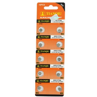 環保鈕扣電池10入 水銀電池 AG0 379A LR521 LR63 手錶電子, 1套, 10個裝