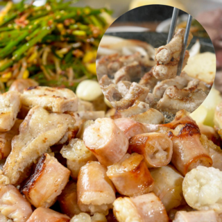 먹사부 초벌 곱창구이 전골 소곱창 막창 대창 구이용 밀키트 손질 훈제 초벌 자숙 세트 300g 1kg, B.소곱창(1팩)+소대창(1팩), 1개