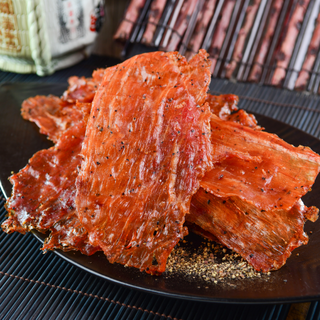 【快車肉乾】黑胡椒豬肉紙 (有嚼勁) - 隨手輕巧包, 60g, 1個