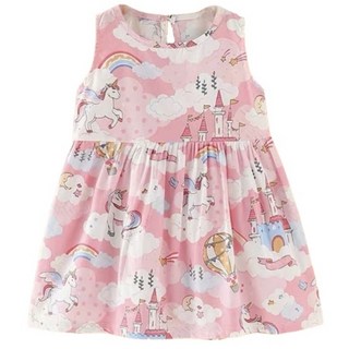 萱寶媽咪baby童裝館 韓版純棉女童背心連身裙，春夏新款公主裙，兒童洋裝，多款可選