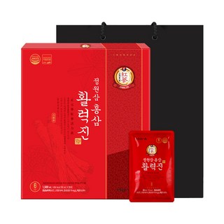 정원삼 홍삼 활력진 50ml 30포+쇼핑백 소비기한 2026.05.22, 1박스, 1.5kg