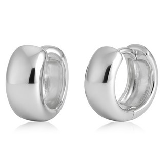 ARIN [MINI] 고중량 실버925 볼드 미니 원터치 귀걸이 (3 size) AOB001