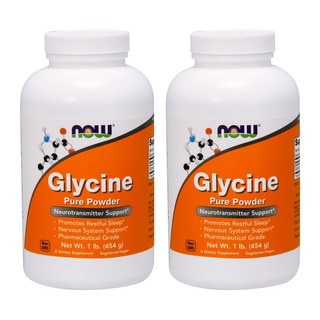 NOW Foods 甘胺酸粉 Vegan, 454g, 2罐