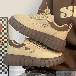 【台灣倉發貨】鞋子厚底小白鞋女ins潮2025春季爆款百搭餅乾鞋女鞋小眾休閒板鞋