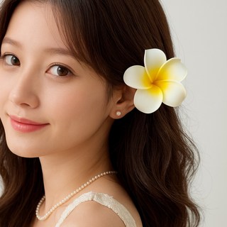 파워짐 하와이 플라워 집게핀 10개