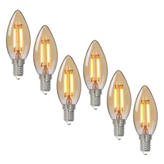 알라딘라이팅 에디슨 LED 촛대구 전구 E17 6개 17mm 소켓