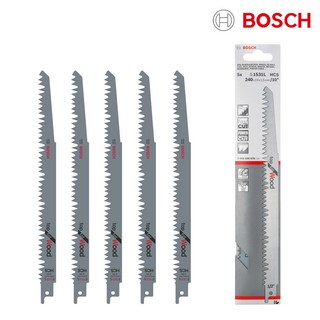 보쉬 컷소날 S1531L 240mm 1팩 5개 목재용 장작 가지치기 컷쏘