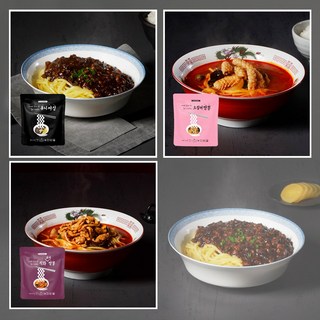 쿤마차이나 특허받은 쿤마중식 불맛 직화 오징어 고기짬뽕 유니짜장 쿤마짜장, 기획구성, 유니짜장(2)+오징어짬뽕(3)+직화고기짬뽕(1), 2개