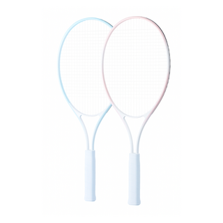 이칠가게 테니스라켓 성인용 초보 연습 트레이닝 세트 혼합색상 남자 여자 성인 입문자용, 1개, 크리스탈블루, 기본 모델