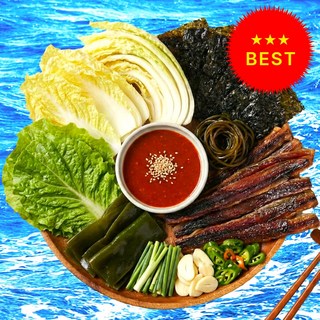 [재구매1등] 포항 구룡포 과메기 야채세트, 1박스, 과메기 야채세트 5미(10쪽)