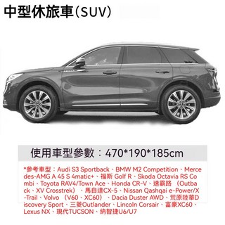 汽車遮陽罩 防水防曬防塵 適用於轎車和休旅車, 1個, 中型休旅車用【真牛津】送鋼絲鎖+收納袋,銀色【加厚牛津布撕不爛扯不壞】