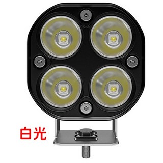仟尚電商 24V/12V 貨車轎車通用 LED日行燈 外掛霧燈 倒車燈 魚眼霧燈 保桿燈 工作燈 照地燈, 1個, ４燈ＬＥＤ燈（散光）【白光】