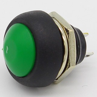 제습기7PCS 12mm 방수 순간 푸시 버튼 스위치 OFF-(ON) 자체 복귀, 05 Green